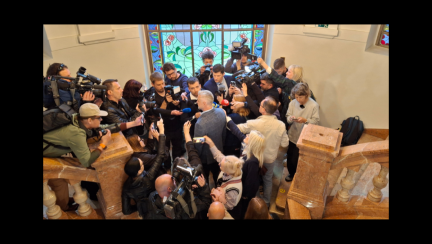 Tibor Gašpar na pojednávaní v kauze Očistec.